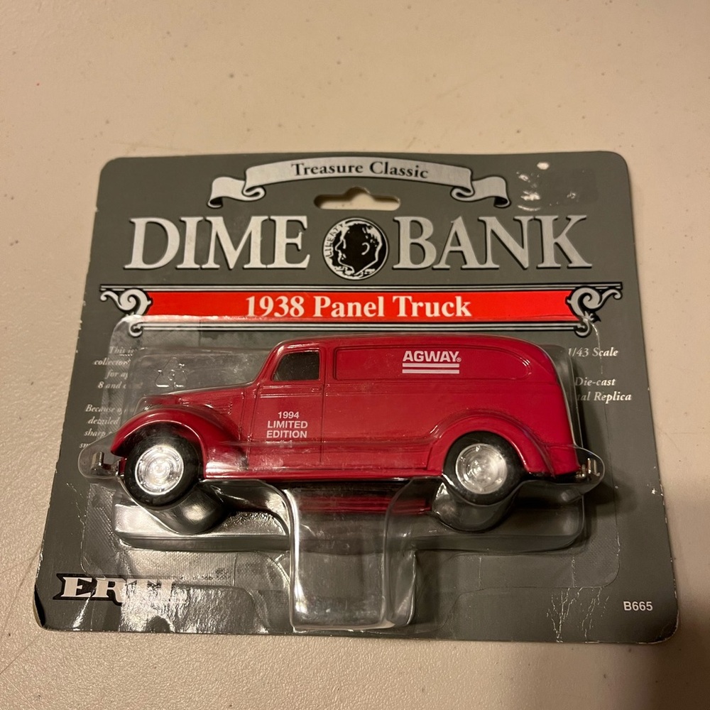 Dime bank 1938 panel truck new in box  1994 limited edition